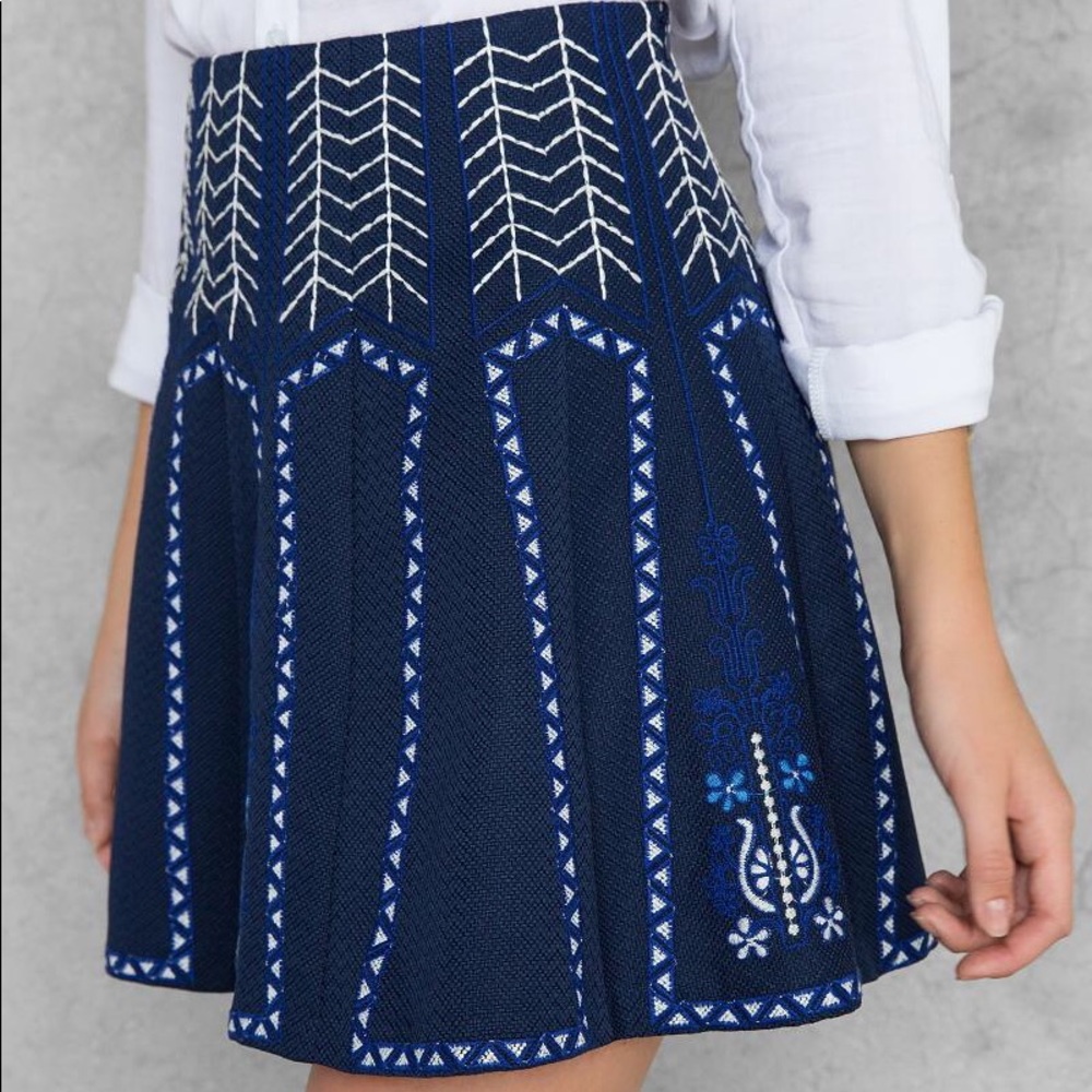 Francesca’s Embroidered Skirt